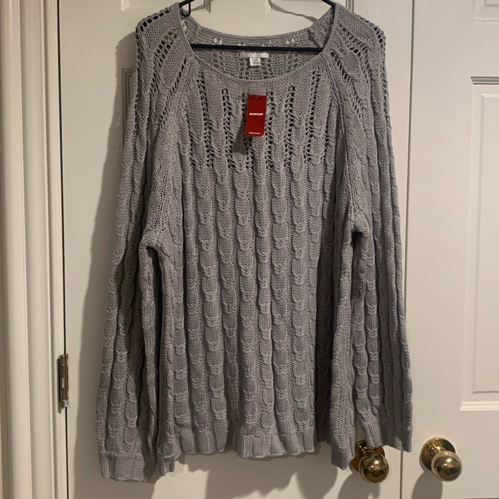 Women’s Plus Gray Sweater